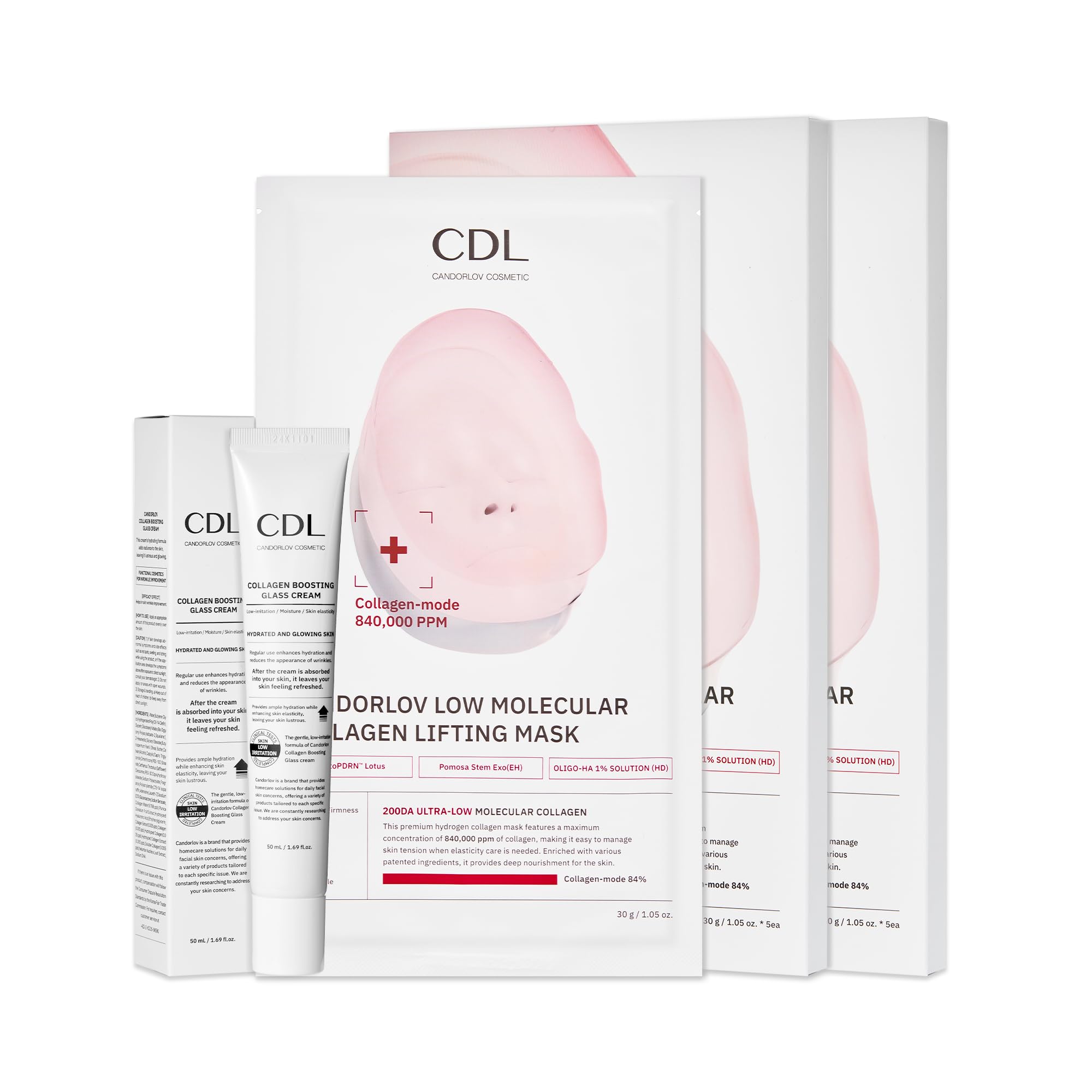 Collagen Duo: Collagen Lifting Mask (10 Sheets + Boosting Cream