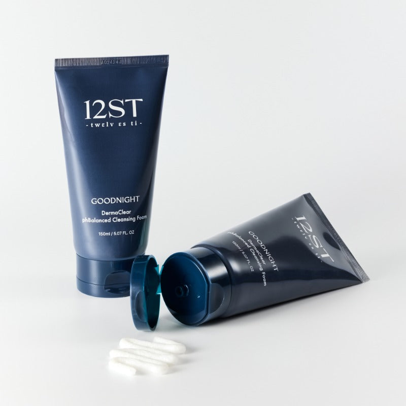 12EST Goodnight DermaClear phBalanced Cleansing Foam