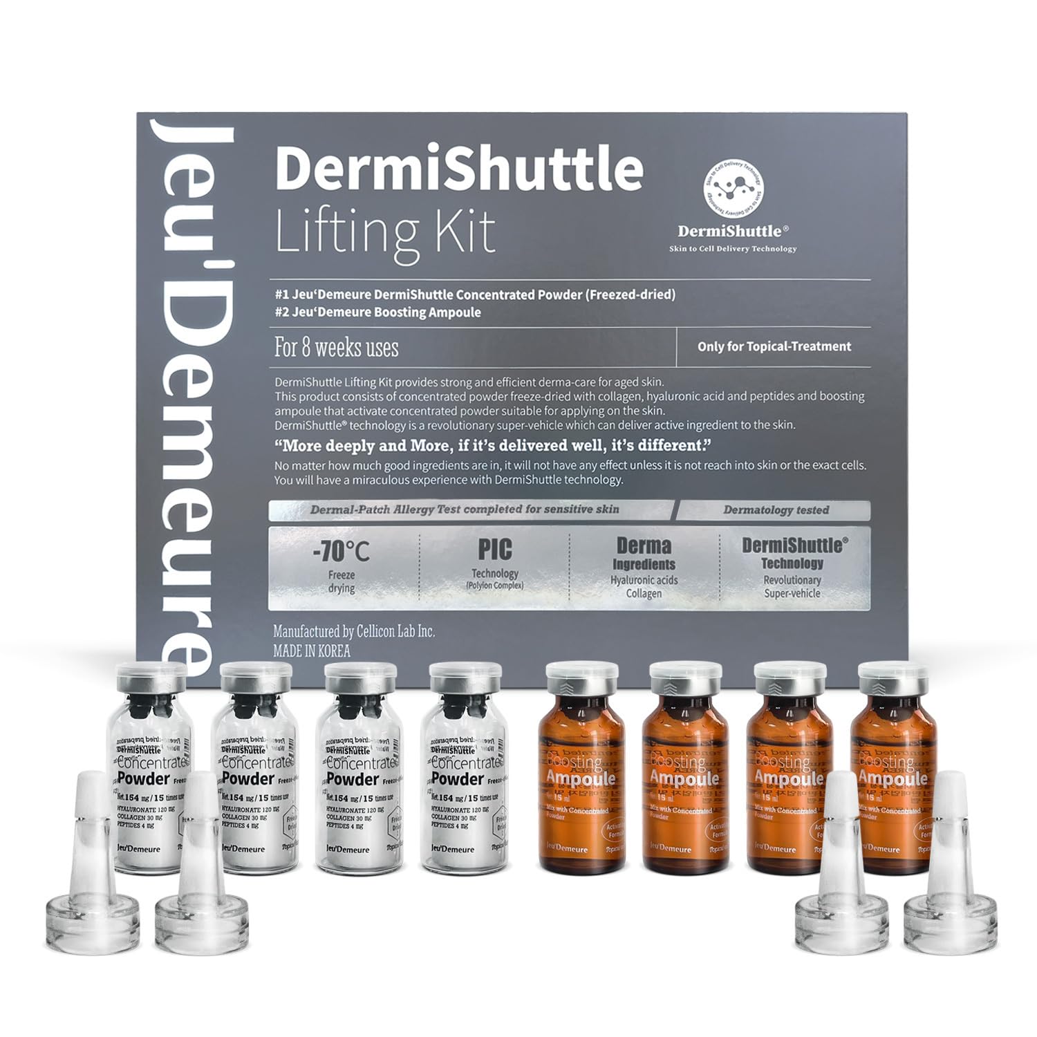 DermiShuttle Lifting Kit - 8 Weeks Supply