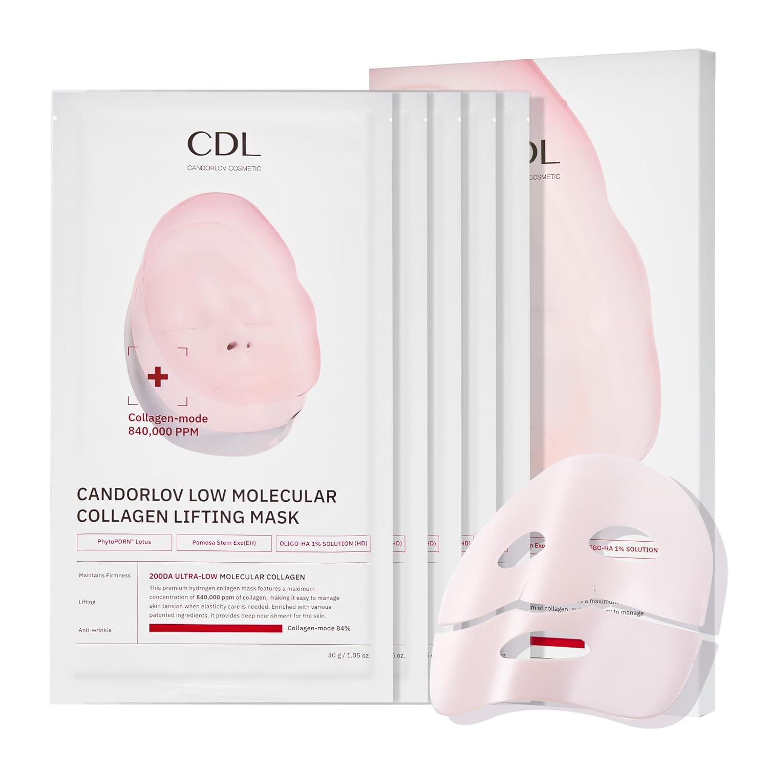 Kreassive low molecular collagen lifting mask pack
