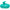 Turquoise scalp massager on a white background