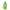 Green shampoo bottle with pump on a white background